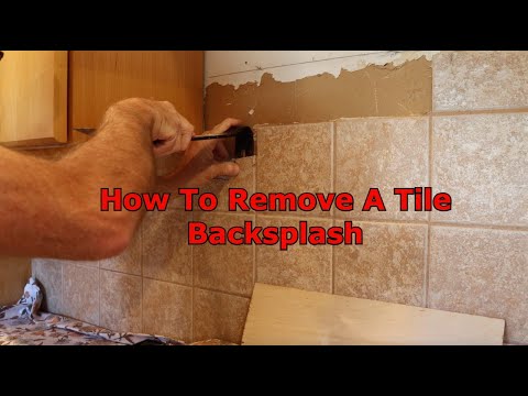 How To Remove A Tiled Backsplash