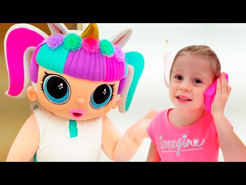 Nastya is going to a party for girls and princesses