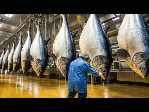 HOW the WORLD'S LARGEST TUNAS are CATCHED and PROCESSED