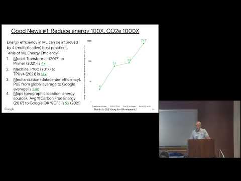 David Patterson: A Decade of Machine Learning Accelerators:Lessons Learned and Carbon Footprint