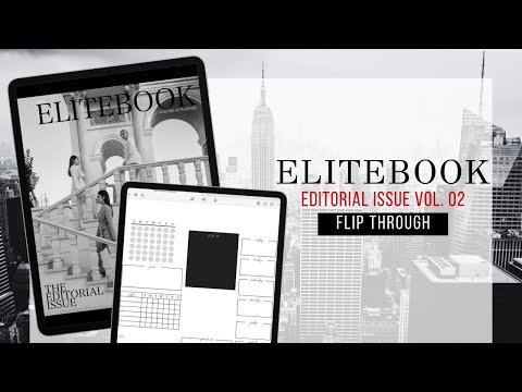 EliteBook Editorial Issue Vol. 02 Planner Flip Through | Digital Planning