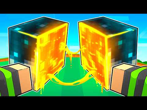 CORTEI BLOCOS ao MEIO no Minecraft 3!