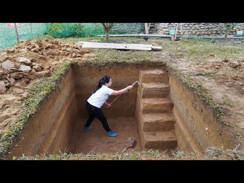 Young Girl Builds a $5000 Underground Bunker in Her Backyard - Built a SECRET survival bunker Ep1