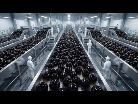 Inside the Billion Dollar Boba Factory - From Starch to Chewy Pearls (Full Process)