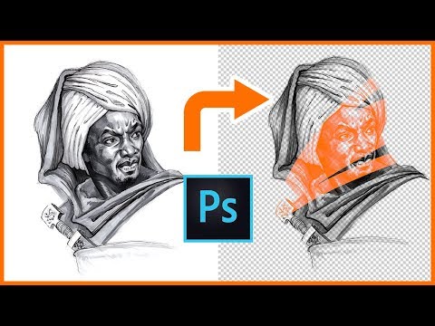 How to Extract *Pencil Sketches* and *Line Art*  | Photoshop CC 2018