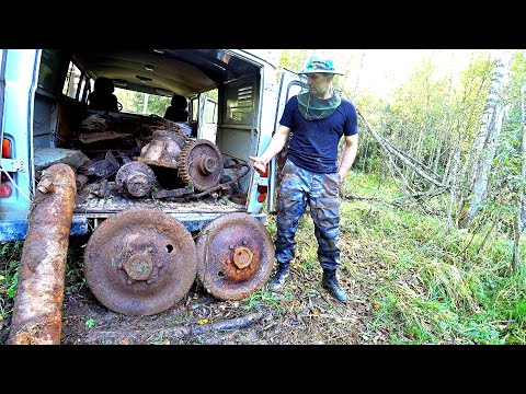 ЛЕС С ТОННАМИ  МЕТАЛЛА. НАХОДКИ ЛЕЖАТ СВЕРХУ. РЕЗУЛЬТАТ УДИВИЛ. коп металлолома