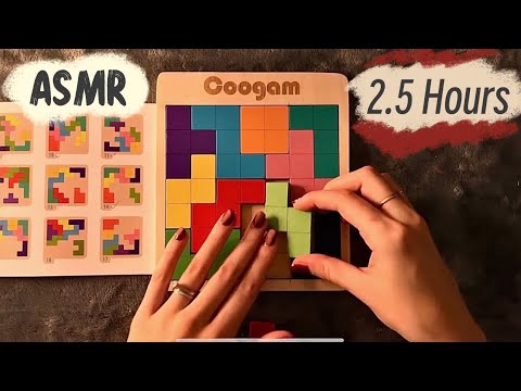 ASMR - Wooden Puzzle - Solving ALL levels (Easy - Hard) - Clicky Whispers