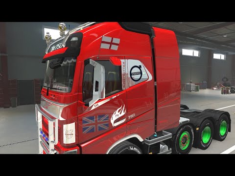 Euro Truck Simulator 2 /  Volvo Truck FH Tuning Pack / Fanatec CSW V2.5  / Trackir clip No Mic