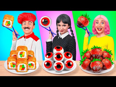 Wednesday vs Grandma Cooking Challenge | Funny Kitchen War by TeenDO Challenge