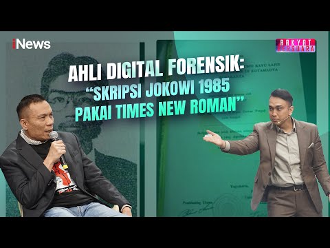 Klaim Punya Data Primer, Ahli Digital Forensik: Skripsi Jokowi Palsu | Rakyat Bersuara | 29/04