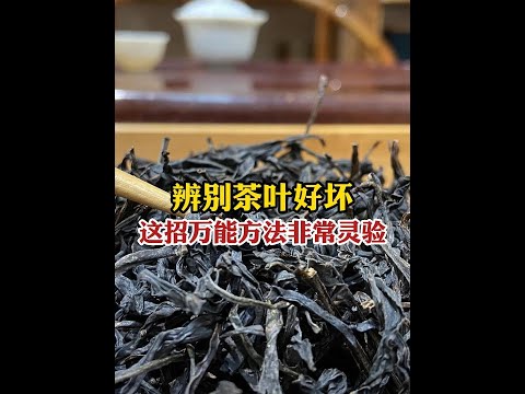 辨别茶叶好坏的“万能方法”，95%的茶友试过了，一抓一个准#喝茶 #茶叶 #避坑 #茶叶好坏