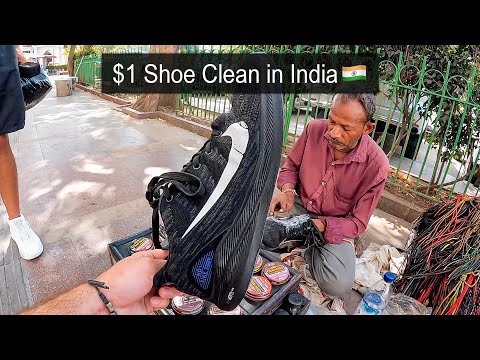 $1 Shoe Clean in India 🇮🇳