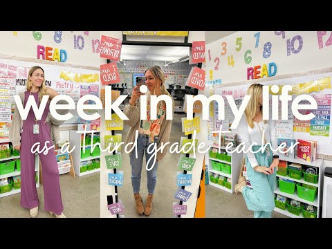 WEEK IN MY LIFE | third grade teacher, math crafts, struggles of teaching