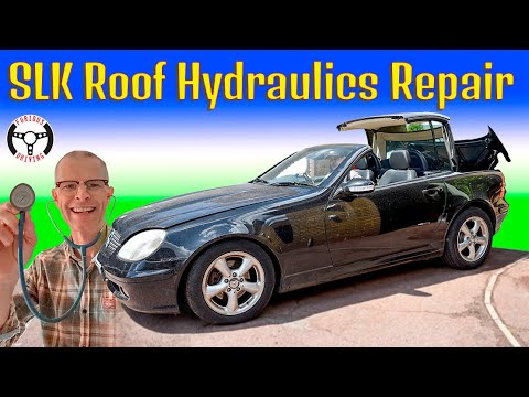 SLK Leaky roof hydraulics repair and WIN my SLK!