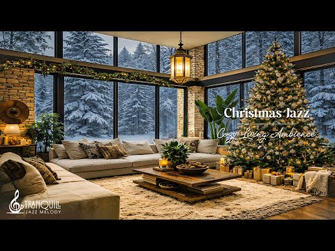 Warm Christmas Jazz For A Peaceful Christmas Holiday | Soft Background Jazz Music for Gathering Time