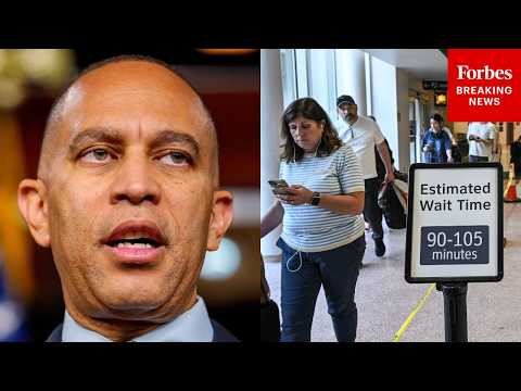 JUST IN: Hakeem Jeffries Holds A Press Briefing Amid TSA Delays Due To Ongoing DHS Shutdown