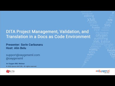 Webinar: DITA Project Management, Validation, and Translation in a Docs as Code Environment