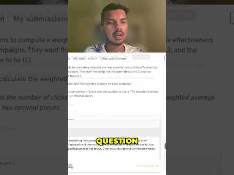 AI Interview  Ace the Weighted Average Question!