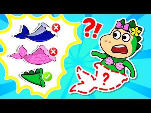 Sparkle Turns Into Mermaid?! 🧜‍♀️ Pool Adventure 🦈 Fire Spike Kids Stories