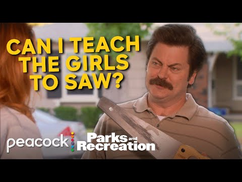 Ron proving why he is Woman Of The Year | Parks and Recreation