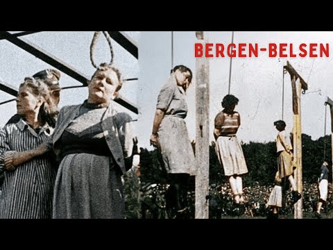 Die ÖFFENTLICHEN Hinrichtungen der WEIBLICHEN Wachen von Bergen-Belsen WARNUNG: SCHWER ANZUSEHEN