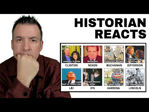Every Presidents' Most Shameful Scandal Explained in 22 Minutes - Crunchy History Reaction