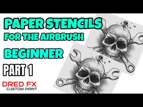 Airbrushing for the beginner using paper stencils