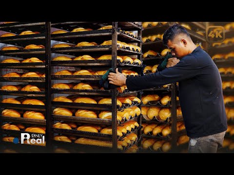 How Banh Mi Is Made and Sold in Vietnam — Inside a Family-Run Bakery (Made From Scratch) | 4K