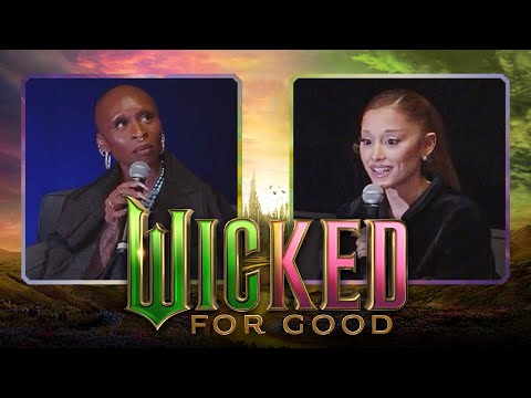NEW! Ariana Grande & Cynthia Erivo on letting WICKED go! Q&A (Full Interview)
