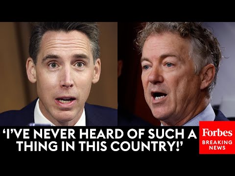 JUST IN: Rand Paul Blocks Josh Hawley's Bill Banning TikTok, Then Hawley Responds