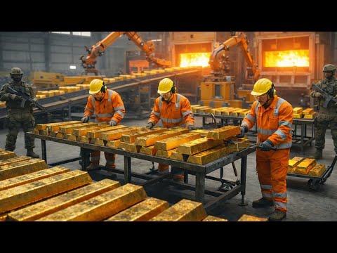 Inside the 24K Gold Factory | How Raw Mining Ore Is Turned into Pure Gold Bars