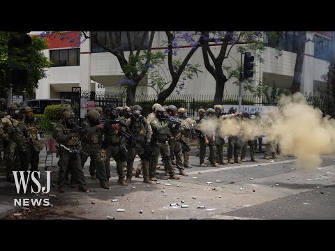 Federal Agents Fire Tear Gas in Clashes With California Protesters | WSJ News