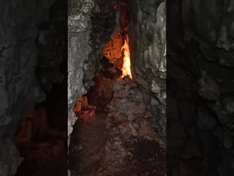 Deep cave survival camping in winter   #survival #camping #nature