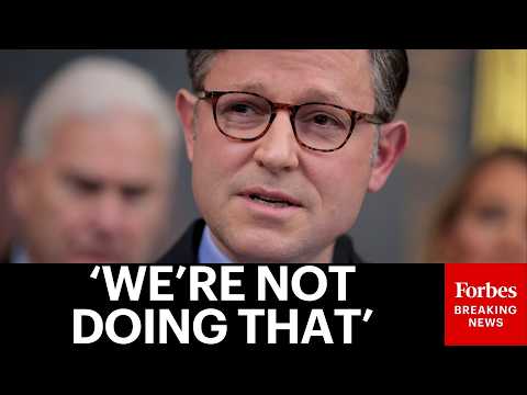 BREAKING: Speaker Johnson Announces House GOP Will Reject Senate-Passed DHS Funding Bill