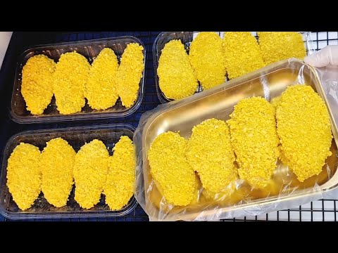 بانيه الشركات والله ندمت اني كنت بشتريه من برا🤭ده بصدر فرخة واحد عملت كيلو وربع من البانيه