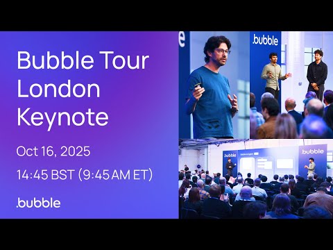 Introducing the Bubble AI Agent | Bubble Tour London Opening Keynote