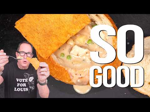 I TURNED DISNEY'S FAMOUS CHICKEN POT PIE SOUP INTO THE ULTIMATE BREAD BOWL