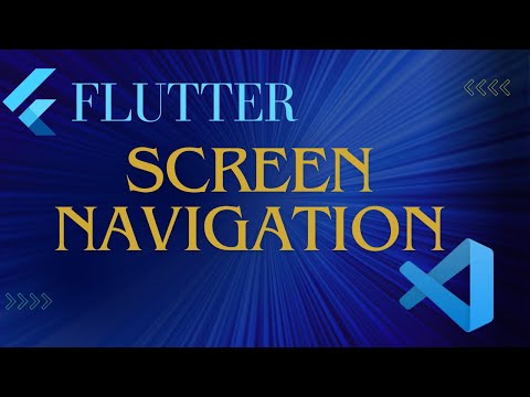 Flutter Move To New Screen | Screen Navigation Methods | Page Navigation | Visual Studio Code