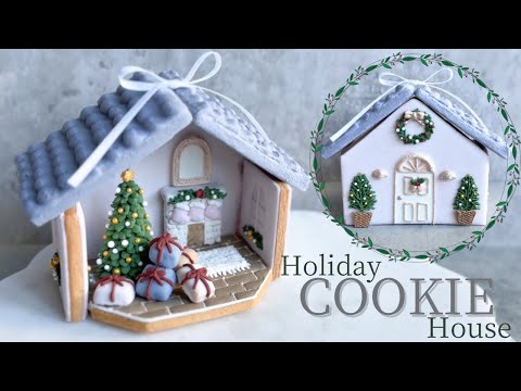 Holiday cookie house I Decorated Cookie | Suger house | christmas mood