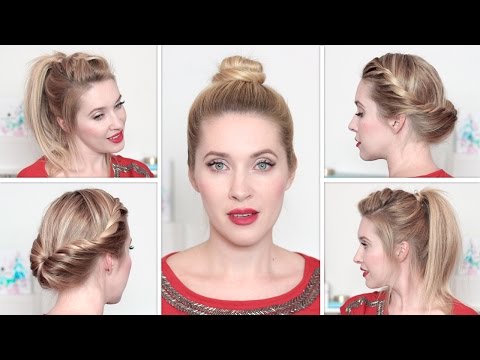 Everyday Hairstyles ✿ Simple and Quick Mid-Length Hair Bun