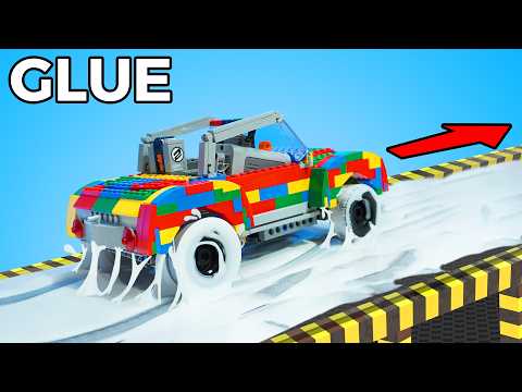 Testing LEGO Cars vs Sticky Roads...