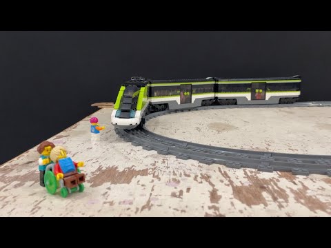 Lego Train High Speed Passenger Train Personal Loco Pilot On Tracks 