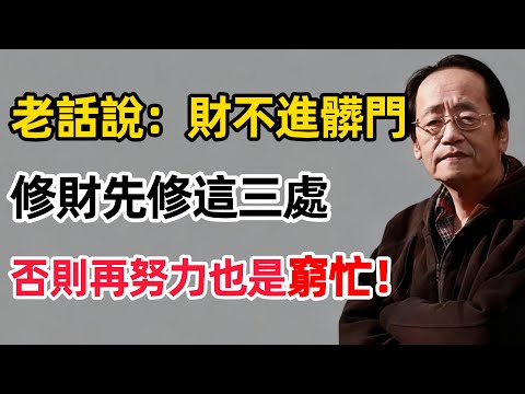 倪海廈：你的身上有「窮氣」！這三件事正在讓你有錢也漏光！你的能量場破了…#倪海厦 #易经 #易經 #國學財富#國學智慧 #中老年國學  #實用國學 #聚財風水