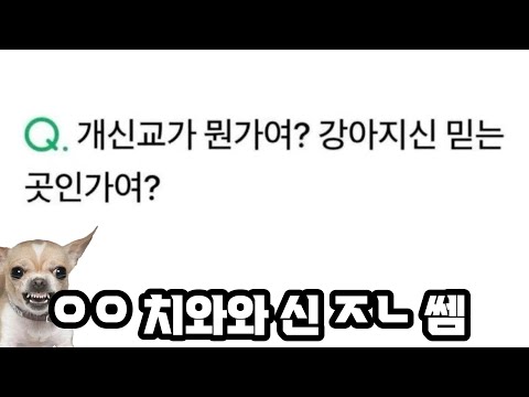 개신교가 뭔가여?
