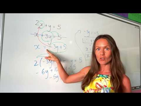 The Maths Prof: Solve Simultaneous Equations (by substitution)