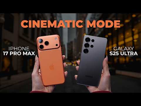 CINEMATIC Video Comparison: iPhone 17 Pro Max vs Galaxy S25 Ultra!