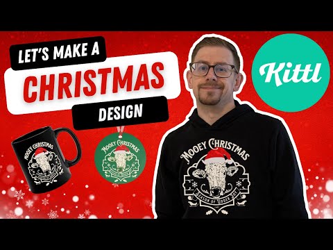 Let's Create a Print on Demand Christmas Design with Kittl