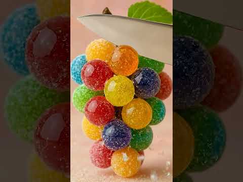 Asmr Glass grape cutting video #shorts #glass #cuttingfruit