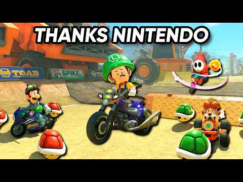 I tried playing Mario Kart how Nintendo intended...