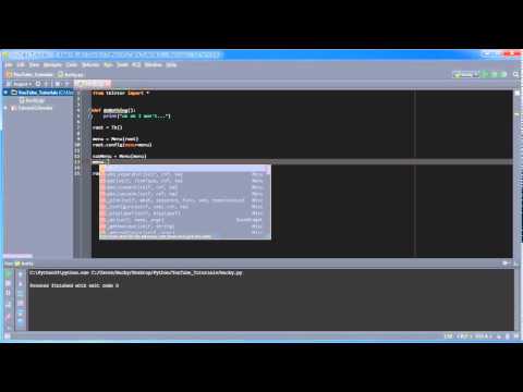 Python GUI with Tkinter - 9 - Creating Drop Down Menus